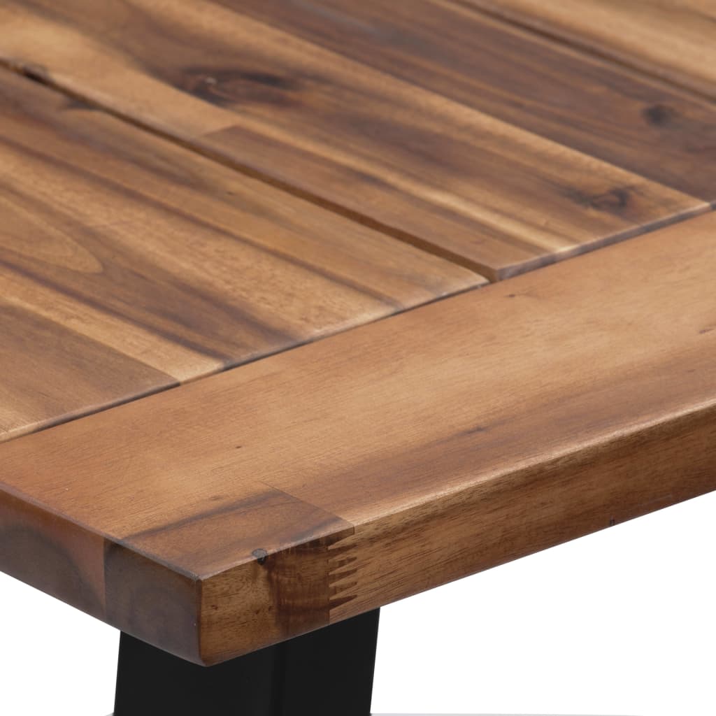 Dining Table Solid Acacia Wood - 180×90×75cm
