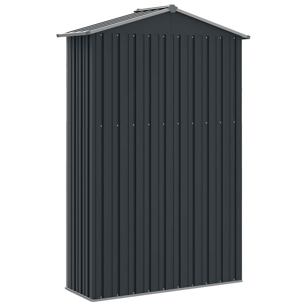 Steel Garden Shed Anthracite 116x45x175cm | HomeAndLiving