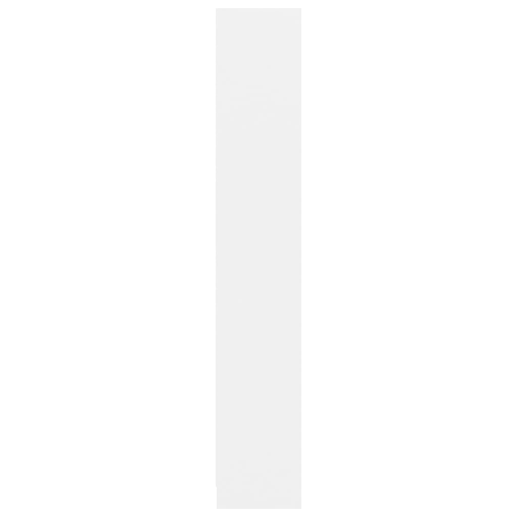 4-Tier Book Cabinet White, Chipboard
