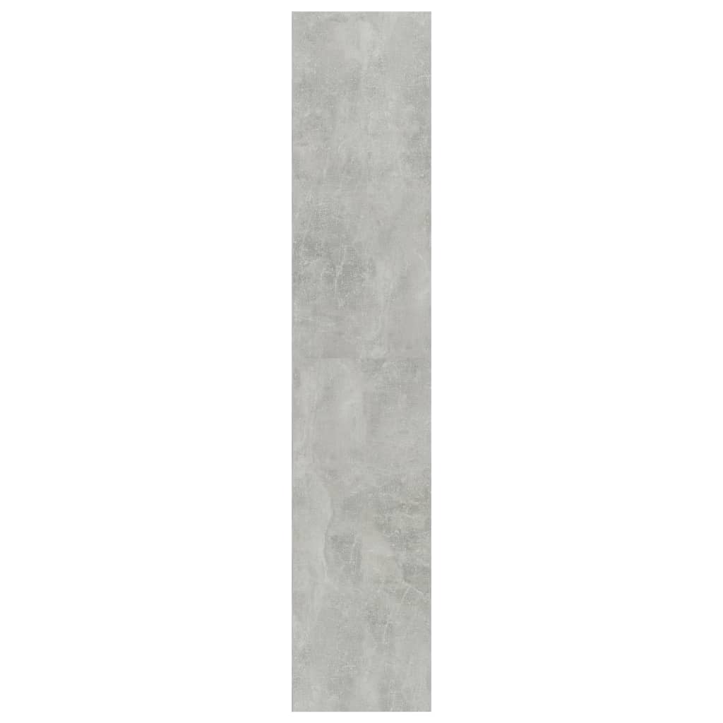 4-Tier Book Cabinet Concrete Grey 80x30x151.5 cm Chipboard