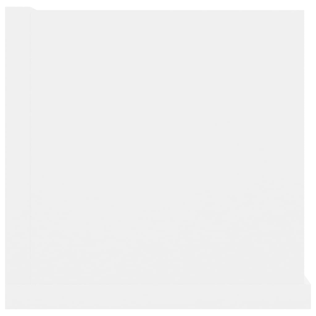 CD Wall Shelf White 100x18x18 cm Chipboard