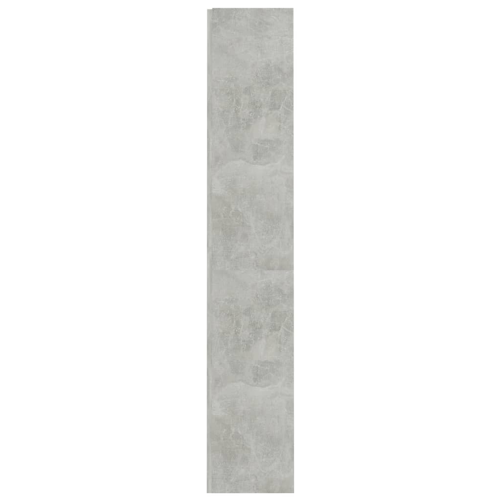 4-Tier Book Cabinet Concrete Grey 60x24x142 cm Chipboard