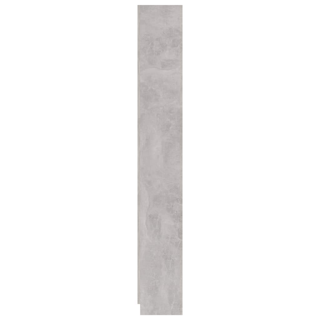 5-Tier Book Cabinet Concrete Grey 60x24x175 cm Chipboard