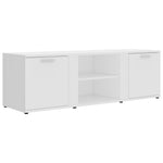 TV Cabinet White 120x34x37 cm Chipboard