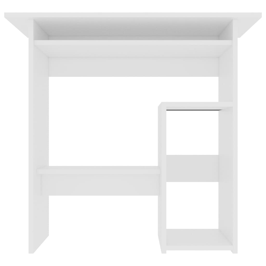 Desk White 80x45x74 cm Chipboard