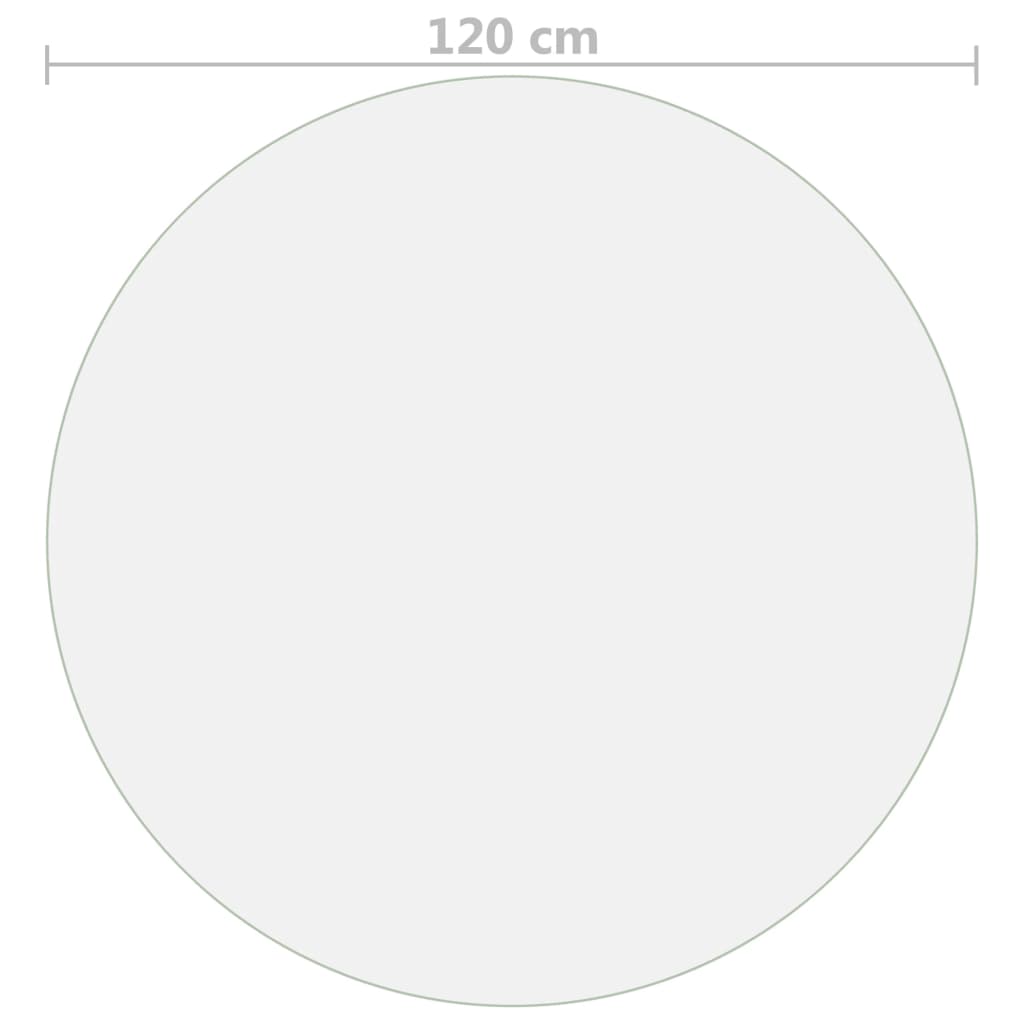 Round Table Protector Clear PVC 120cm | HomeAndLiving