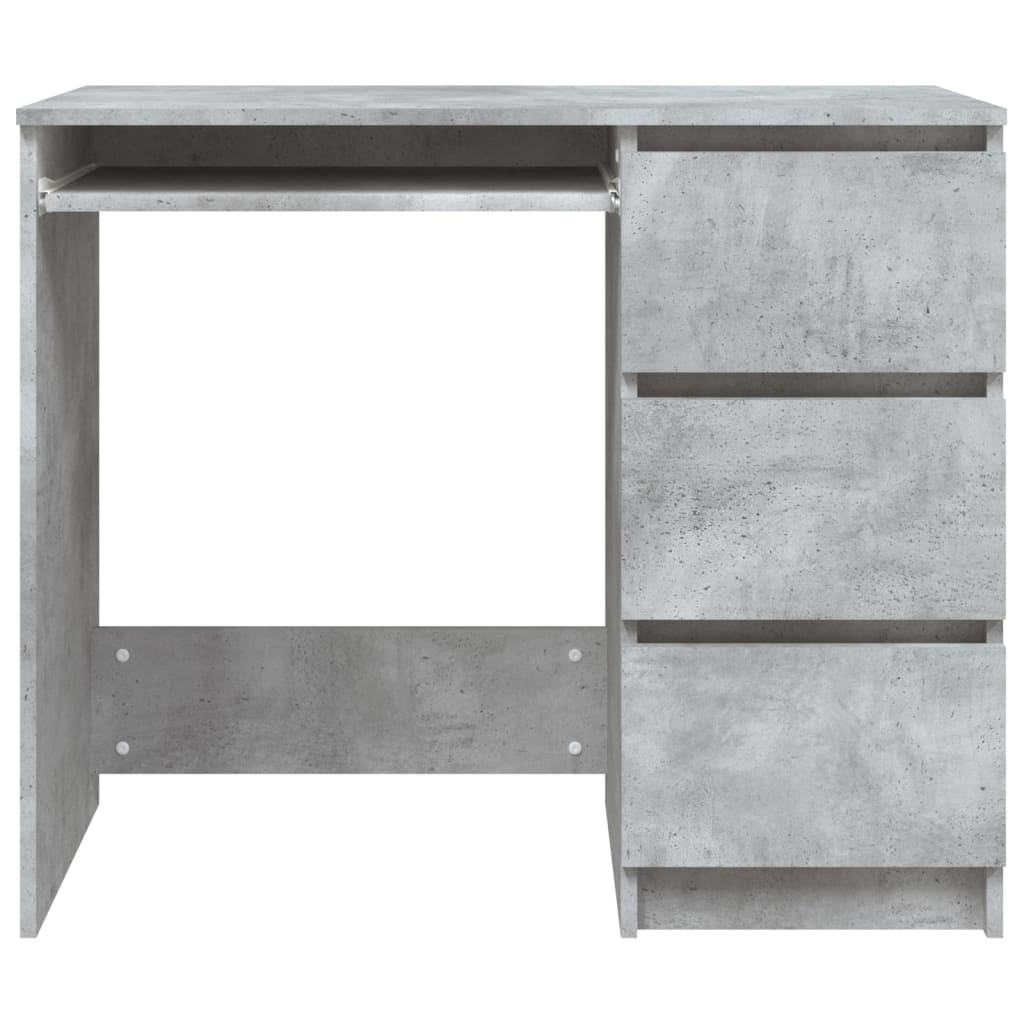 Desk Concrete Grey 90x45x76 cm Chipboard