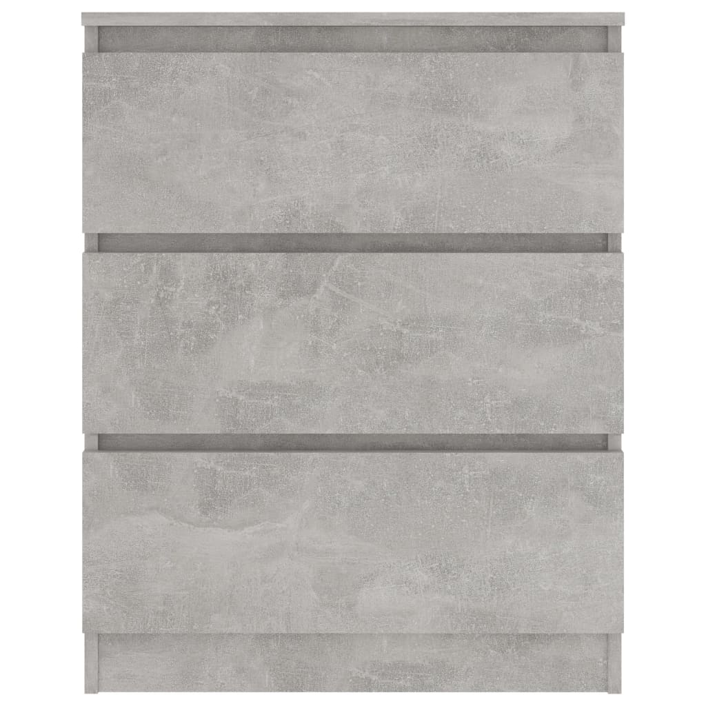 Sideboard Concrete Grey 60x35x76 cm Chipboard