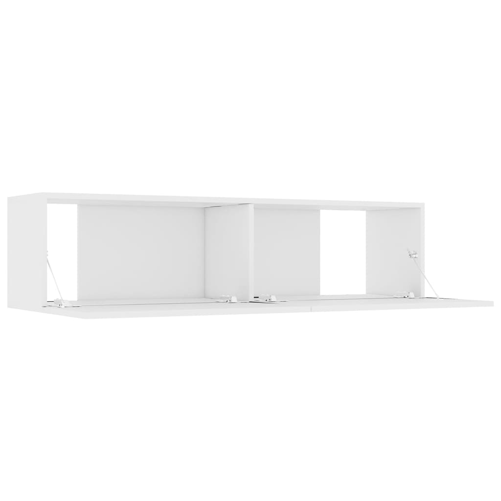 TV Cabinet White Engineered Wood - 120×30×30cm