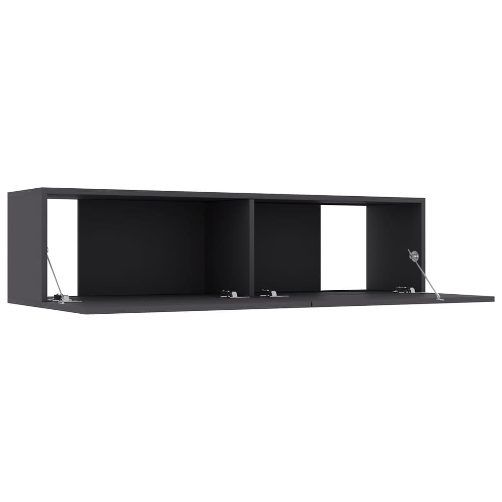 TV Cabinet Grey 120x30x30 cm Chipboard