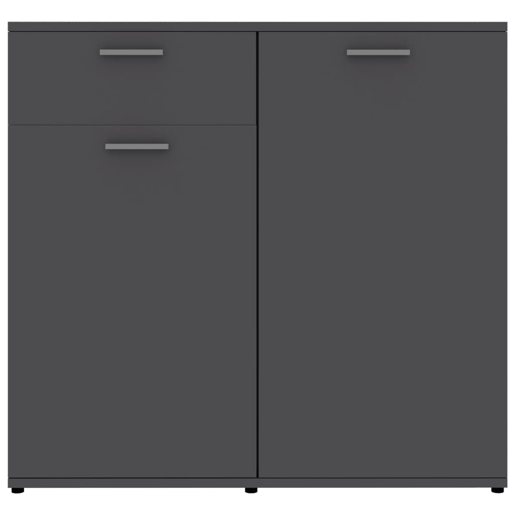 Sideboard Grey 80x36x75 cm Chipboard