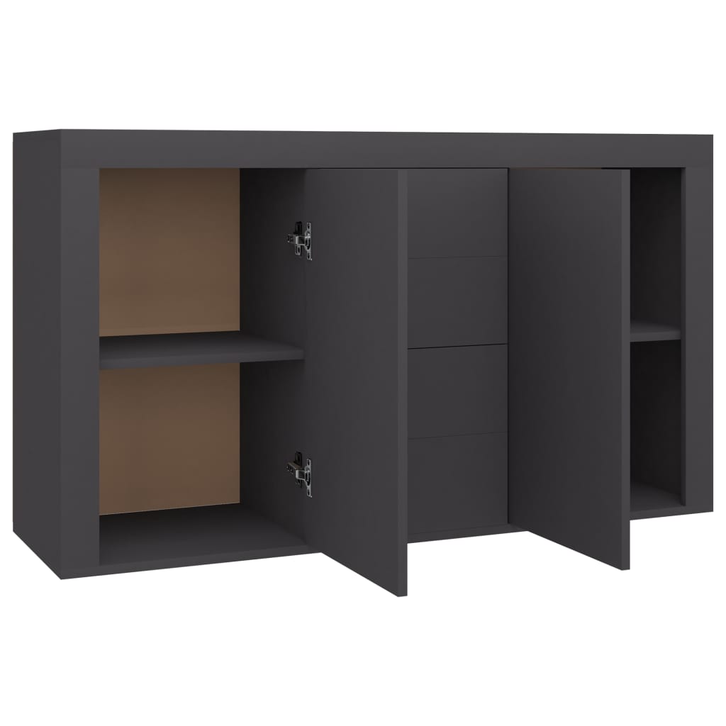 Sideboard Grey 120x36x69 cm Chipboard
