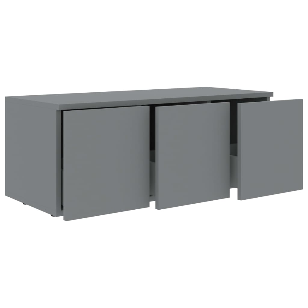 TV Cabinet Grey 80x34x30 cm Chipboard