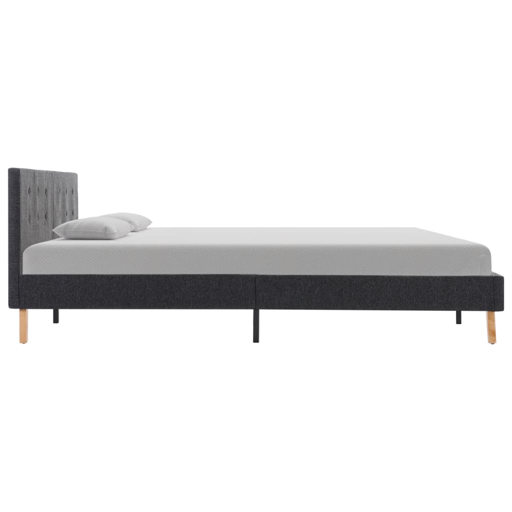 Bed Frame Blue Fabric King - 203×183cm