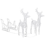Reindeers & Sleigh Christmas Decoration 160 LEDs - Acrylic