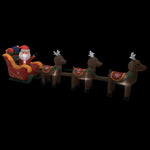 Christmas Inflatable Santa and Reindeer Decoration
