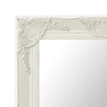 Wall Mirror Baroque Style White