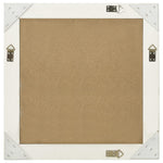 Wall Mirror Baroque Style 60x60 cm White