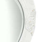 Wall Mirror Baroque Style 50 cm White