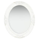 Wall Mirror Baroque Style 50x60 cm White