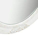Wall Mirror Baroque Style 50x60 cm White