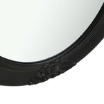 Wall Mirror Baroque Style 50x70 cm Black