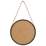 Wall Mirror with Strap 40 cm Black