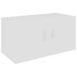 Wall Mounted Cabinet White 80x39x40 cm Chipboard