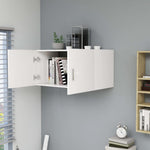 Wall Mounted Cabinet White 80x39x40 cm Chipboard