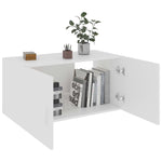 Wall Mounted Cabinet White 80x39x40 cm Chipboard