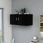Wall Mounted Cabinet Black 80x39x40 cm Chipboard