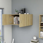 Wall Mounted Cabinet Sonoma Oak 80x39x40 cm Chipboard