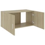 Wall Mounted Cabinet Sonoma Oak 80x39x40 cm Chipboard