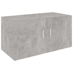 Wall Mounted Cabinet Concrete Grey 80x39x40 cm Chipboard