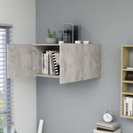 Wall Mounted Cabinet Concrete Grey 80x39x40 cm Chipboard
