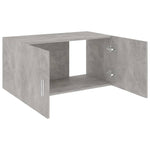 Wall Mounted Cabinet Concrete Grey 80x39x40 cm Chipboard