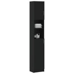 Bathroom Cabinet Black , Engineered Wood