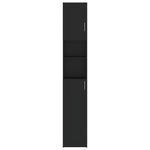 Bathroom Cabinet Black , Engineered Wood