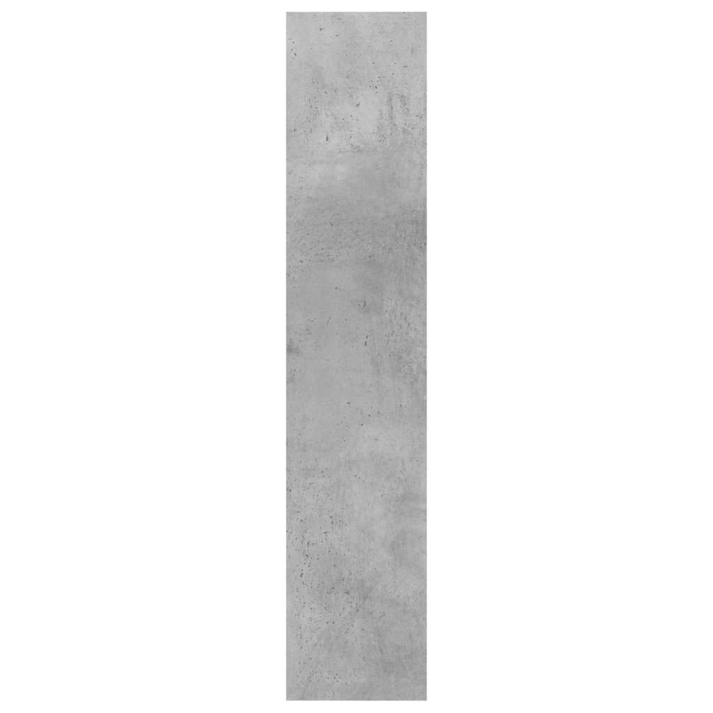 Wall Shelf Concrete Grey 90x16x78 cm Chipboard