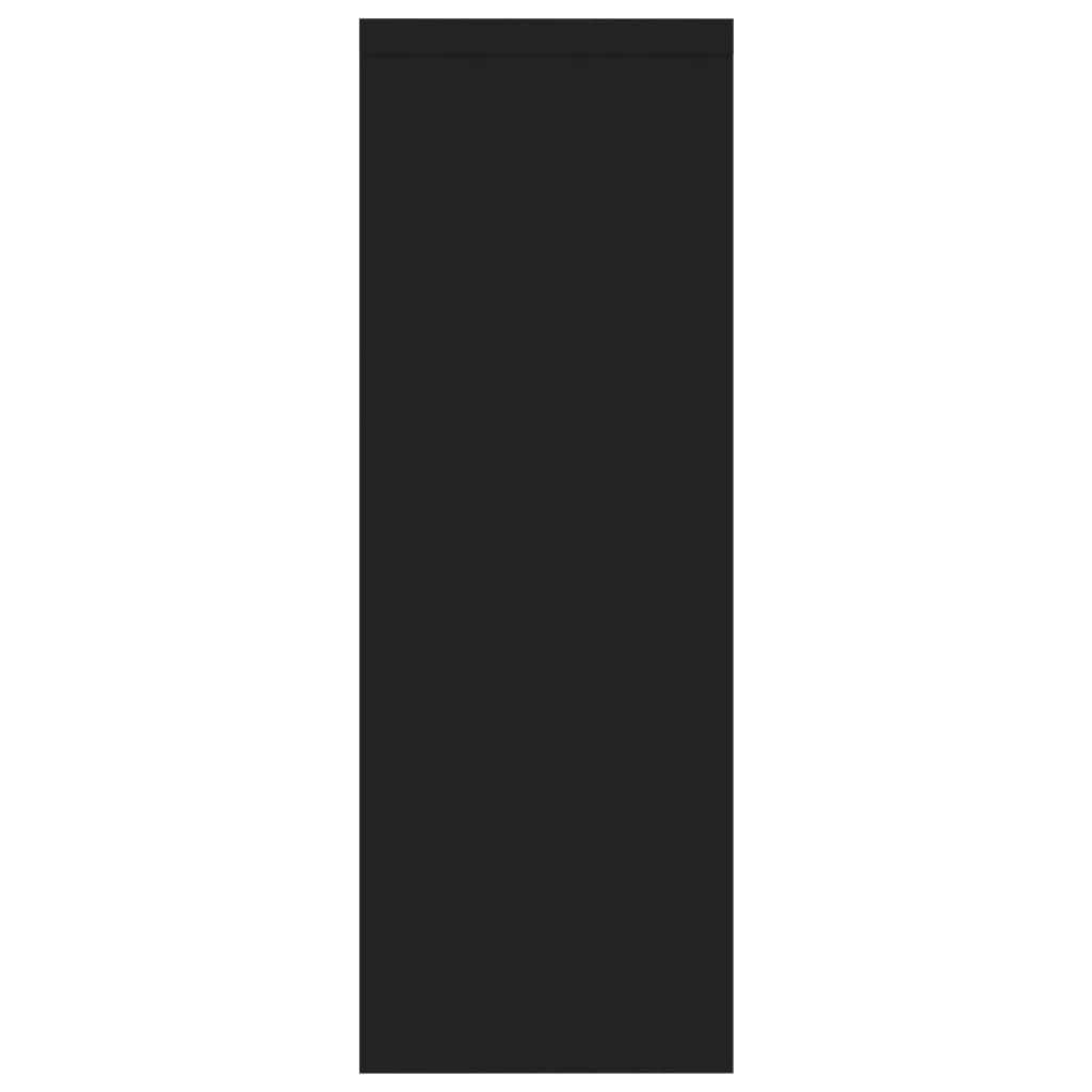 Wall Shelf Black 45.1x16x45.1 cm Chipboard