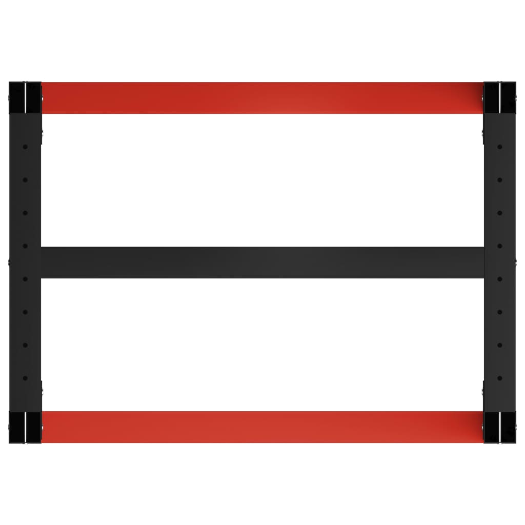 Metal Work Bench (Black and Red)