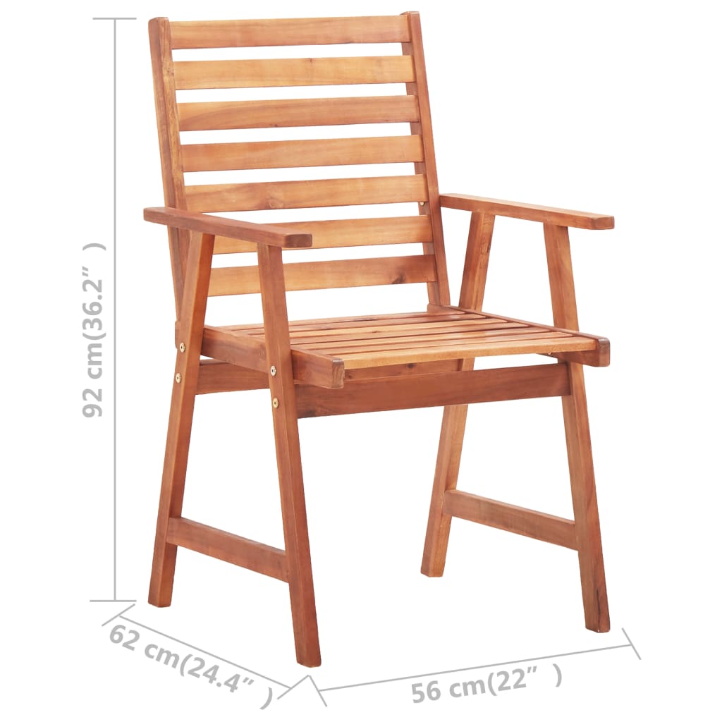 Minimalist Outdoor Dining Chairs 2 pcs Daily Living Essential Patio Relax