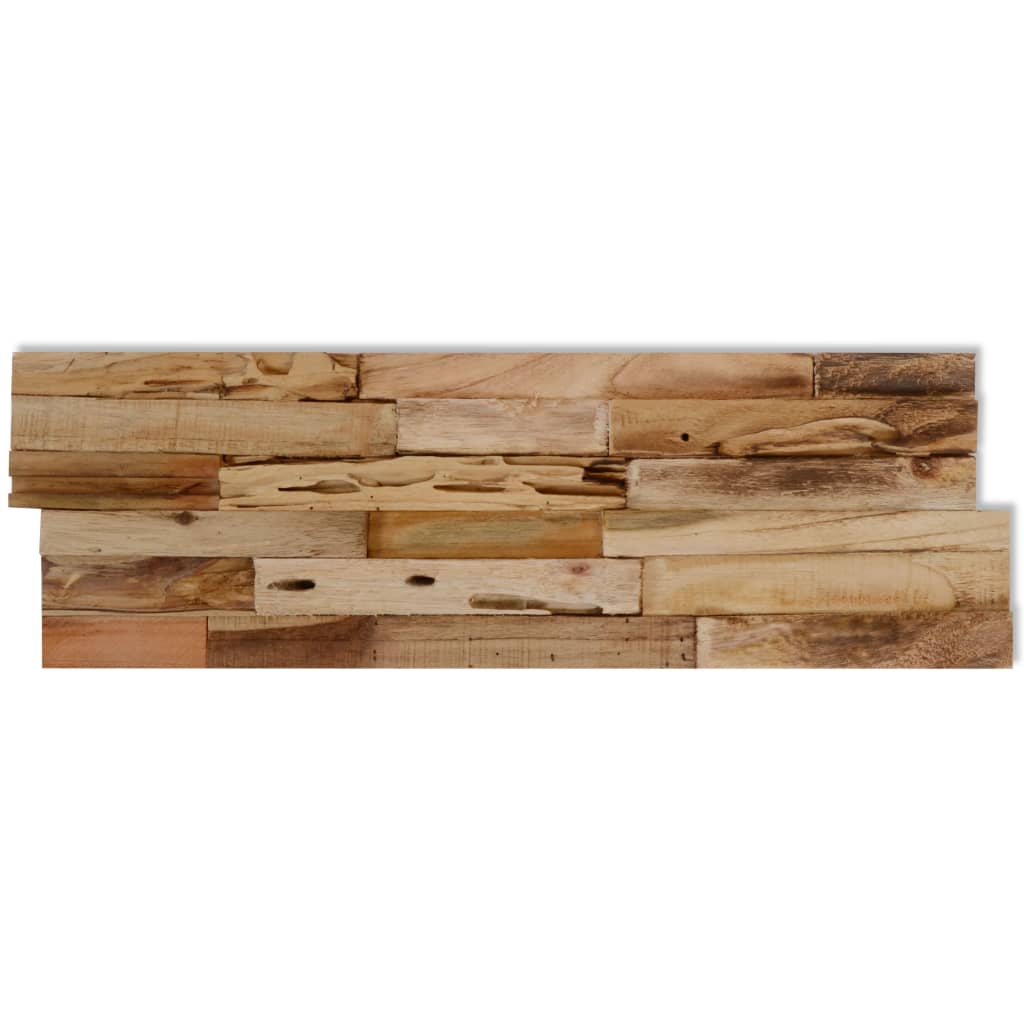 Wall Cladding Panels 10 pcs Recycled Teak Wood