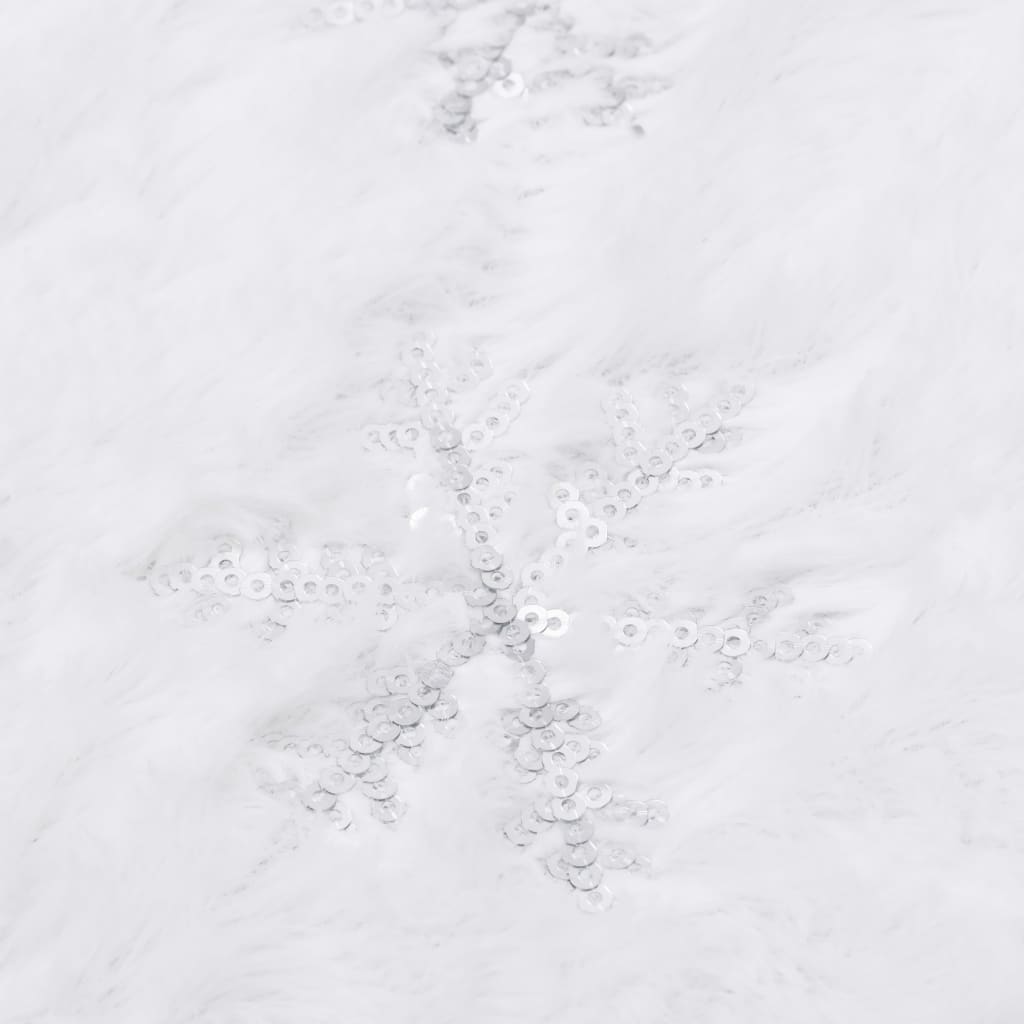 Luury Christmas Tree Skirt White 122 Fur