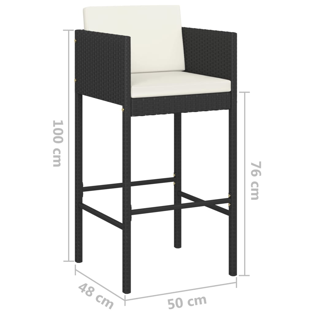 Durable Bar Stools 2 pcs with Daily Living Essential Summer