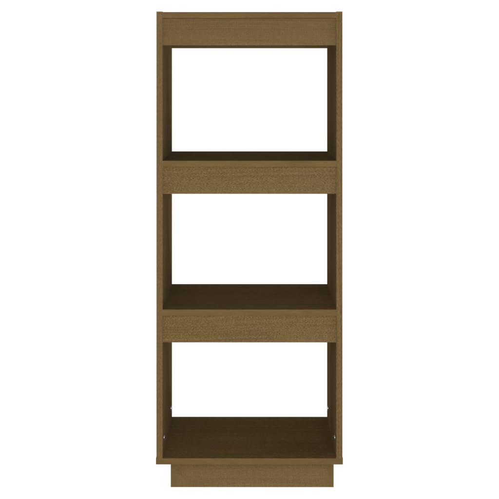 Book Cabinet/Standing Shelves Honey Brown Solid Pinewood