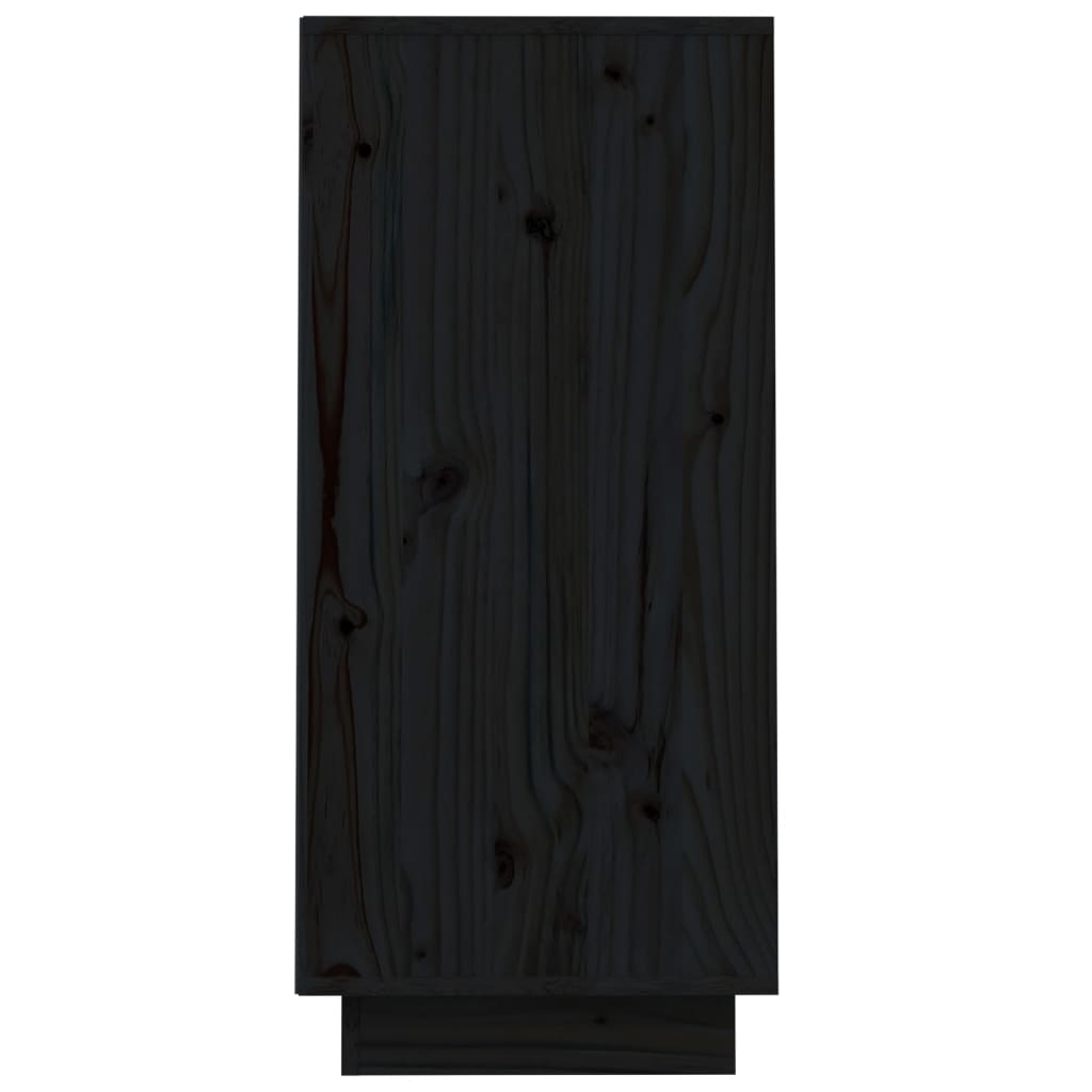 Console Cabinet Solid Wood Pine Honey Brown/White/Black