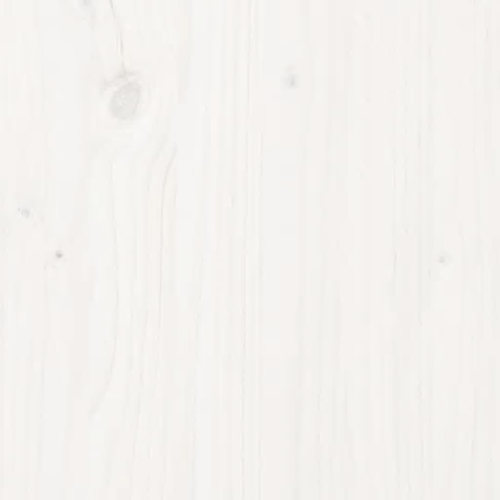 Bed Headboard Whit Solid Wood Pine