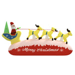 Christmas Inflatable Santa and Reindeer Decoration LED