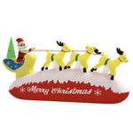 Christmas Inflatable Santa and Reindeer Decoration LED
